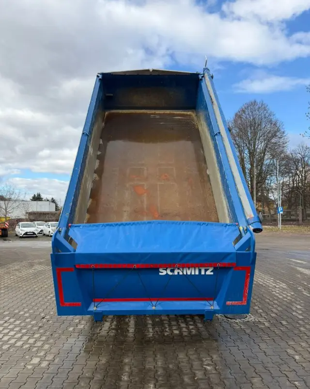 SCHMITZ CARGOBULL ZKI 18 przyczepa wywrotka tandem, BORDMATIC, plandeka, TOP! 