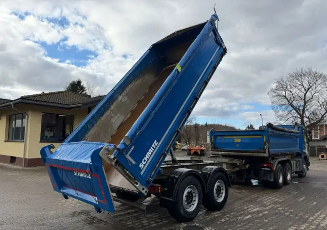 SCHMITZ CARGOBULL ZKI 18 przyczepa wywrotka tandem, BORDMATIC, plandeka, TOP! 