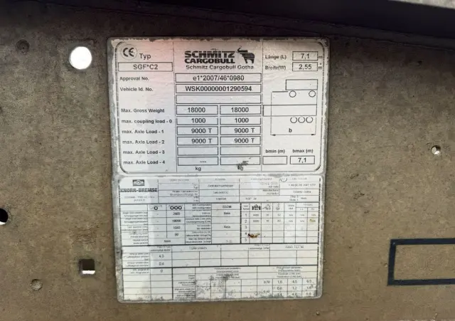 SCHMITZ CARGOBULL ZKI 18 przyczepa wywrotka tandem, BORDMATIC, plandeka, TOP! 