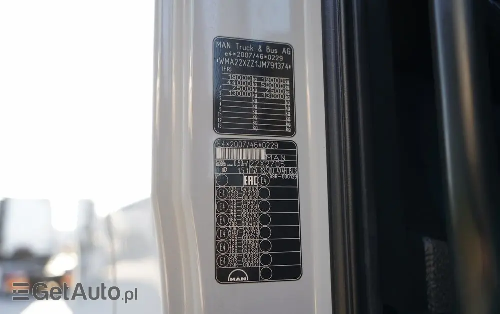 MAN TGX 18.500 / 4x4 / HYDRAULIKA / HYDRODRIVE / NISKA KABINA / EURO 6 / 