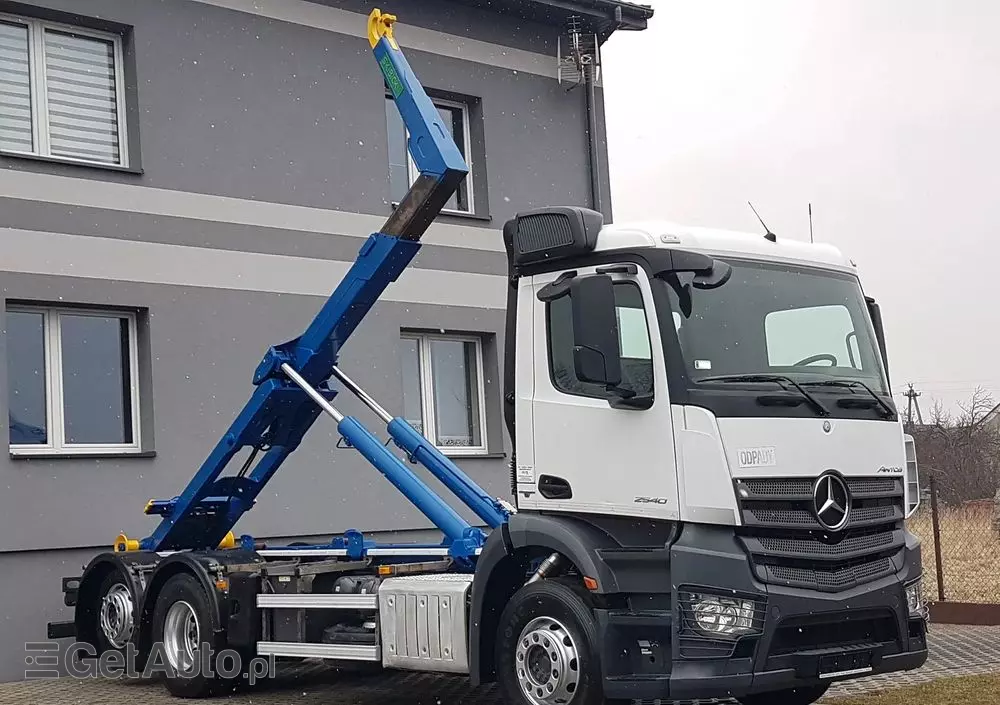 MERCEDES-BENZ ANTOS ACTROS HAKOWIEC 3 OSIE 6x2 KLIMA HAKOWIEC DO KONTENERÓW 