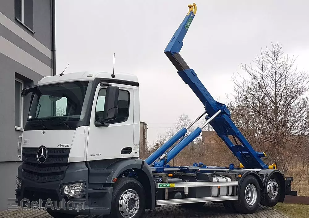 MERCEDES-BENZ ANTOS ACTROS HAKOWIEC 3 OSIE 6x2 KLIMA HAKOWIEC DO KONTENERÓW 