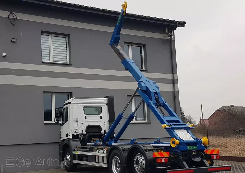 MERCEDES-BENZ ANTOS ACTROS HAKOWIEC 3 OSIE 6x2 KLIMA HAKOWIEC DO KONTENERÓW 