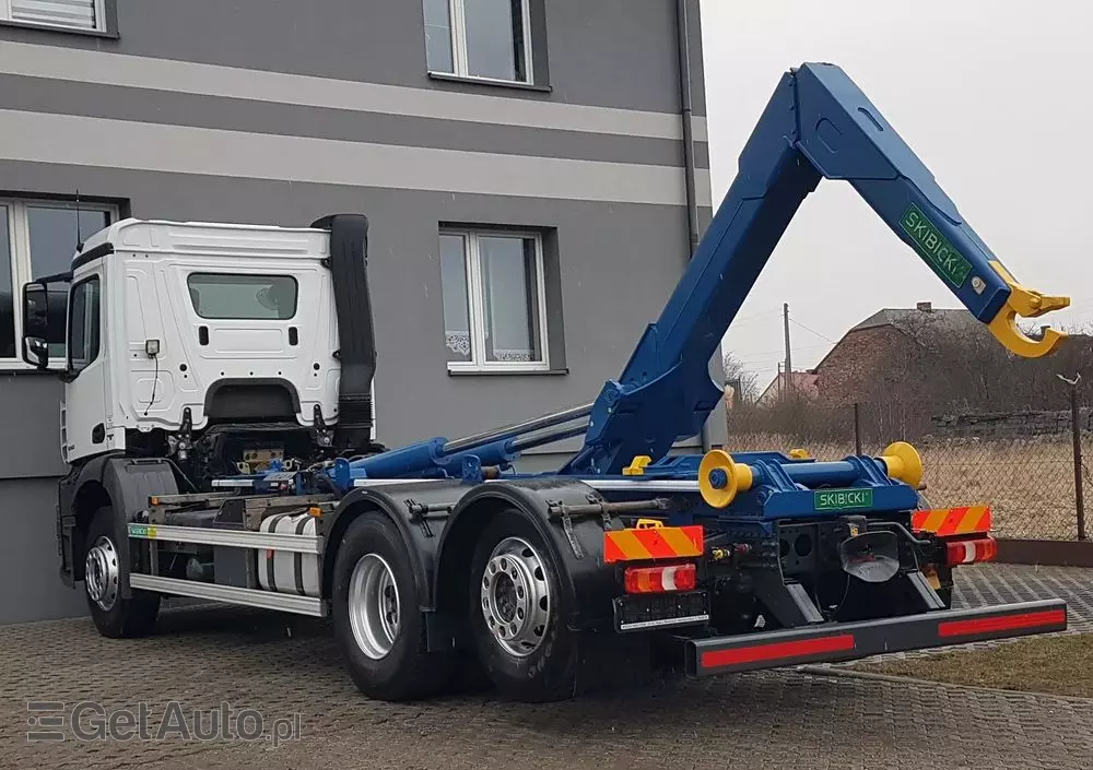 MERCEDES-BENZ ANTOS ACTROS HAKOWIEC 3 OSIE 6x2 KLIMA HAKOWIEC DO KONTENERÓW 