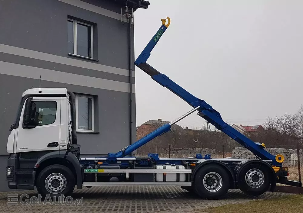 MERCEDES-BENZ ANTOS ACTROS HAKOWIEC 3 OSIE 6x2 KLIMA HAKOWIEC DO KONTENERÓW 