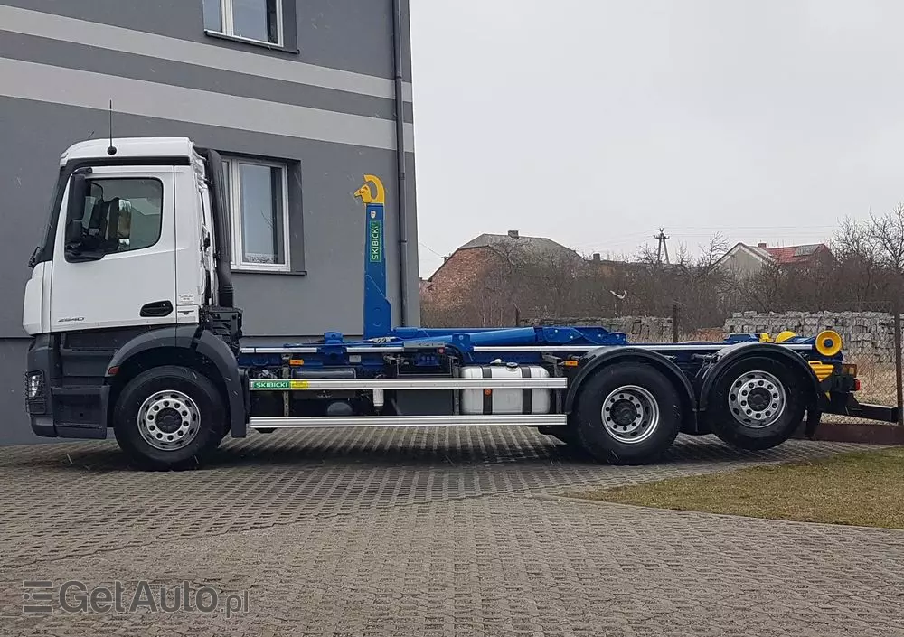 MERCEDES-BENZ ANTOS ACTROS HAKOWIEC 3 OSIE 6x2 KLIMA HAKOWIEC DO KONTENERÓW 