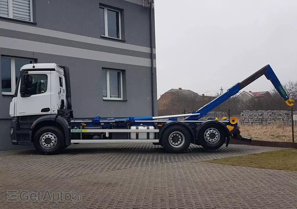 MERCEDES-BENZ ANTOS ACTROS HAKOWIEC 3 OSIE 6x2 KLIMA HAKOWIEC DO KONTENERÓW 