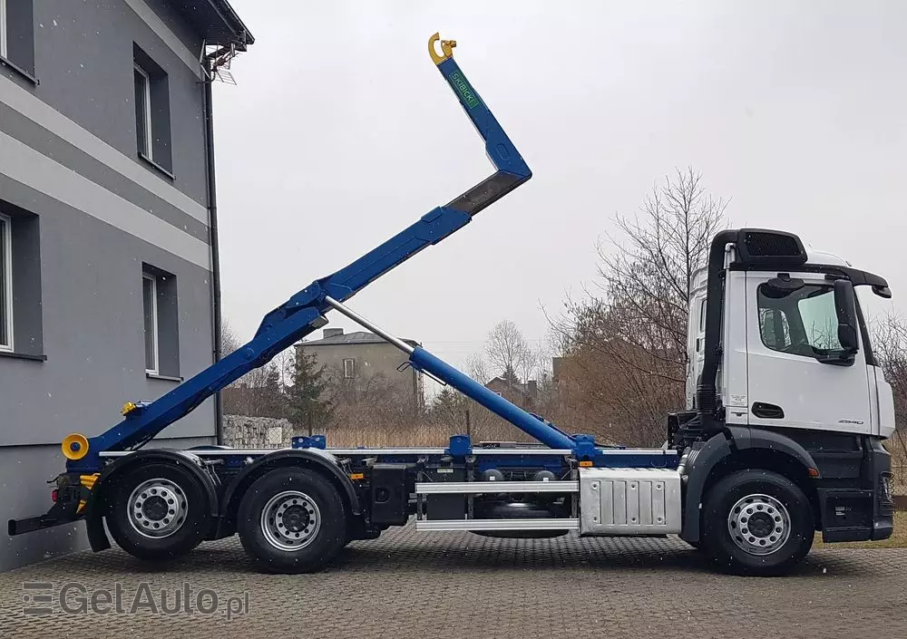 MERCEDES-BENZ ANTOS ACTROS HAKOWIEC 3 OSIE 6x2 KLIMA HAKOWIEC DO KONTENERÓW 