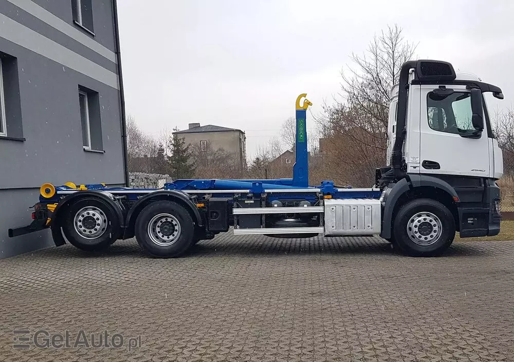 MERCEDES-BENZ ANTOS ACTROS HAKOWIEC 3 OSIE 6x2 KLIMA HAKOWIEC DO KONTENERÓW 