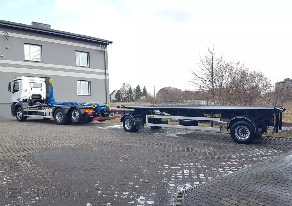 MERCEDES-BENZ ANTOS ACTROS HAKOWIEC 3 OSIE 6x2 KLIMA HAKOWIEC DO KONTENERÓW 