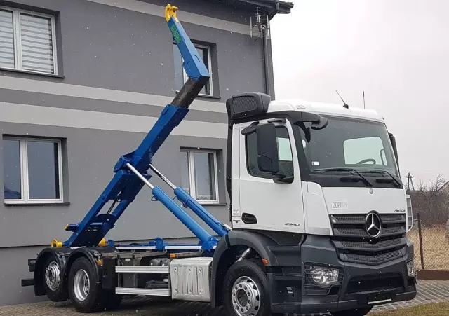 MERCEDES-BENZ ANTOS ACTROS HAKOWIEC 3 OSIE 6x2 KLIMA HAKOWIEC DO KONTENERÓW 