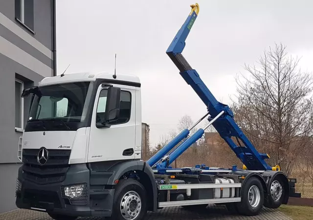 MERCEDES-BENZ ANTOS ACTROS HAKOWIEC 3 OSIE 6x2 KLIMA HAKOWIEC DO KONTENERÓW 