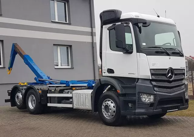 MERCEDES-BENZ ANTOS ACTROS HAKOWIEC 3 OSIE 6x2 KLIMA HAKOWIEC DO KONTENERÓW 