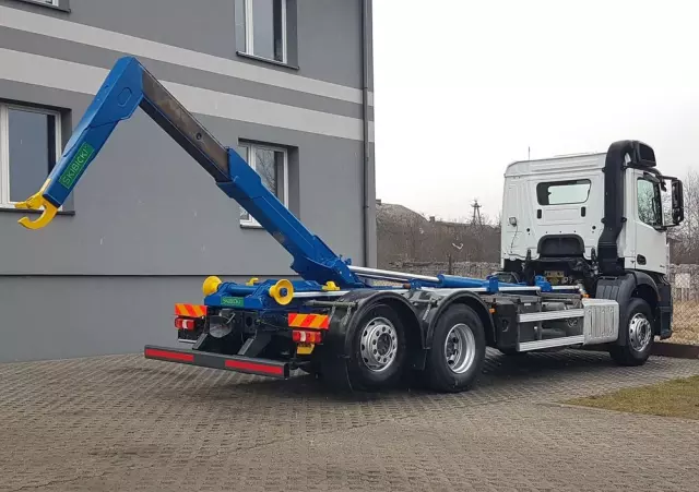 MERCEDES-BENZ ANTOS ACTROS HAKOWIEC 3 OSIE 6x2 KLIMA HAKOWIEC DO KONTENERÓW 