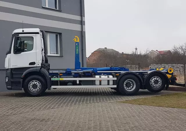 MERCEDES-BENZ ANTOS ACTROS HAKOWIEC 3 OSIE 6x2 KLIMA HAKOWIEC DO KONTENERÓW 