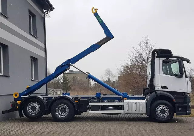 MERCEDES-BENZ ANTOS ACTROS HAKOWIEC 3 OSIE 6x2 KLIMA HAKOWIEC DO KONTENERÓW 