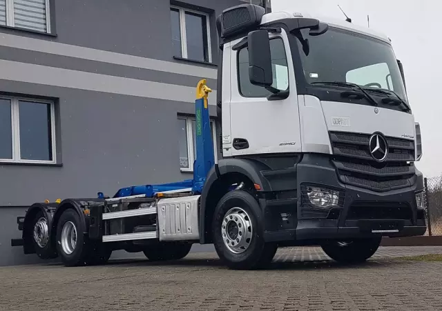 MERCEDES-BENZ ANTOS ACTROS HAKOWIEC 3 OSIE 6x2 KLIMA HAKOWIEC DO KONTENERÓW 