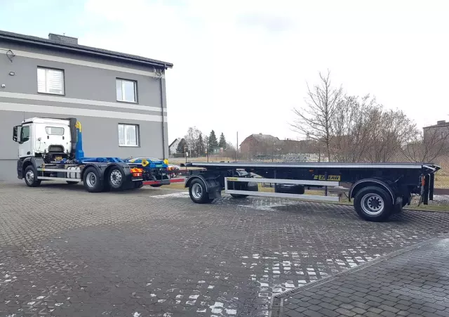 MERCEDES-BENZ ANTOS ACTROS HAKOWIEC 3 OSIE 6x2 KLIMA HAKOWIEC DO KONTENERÓW 