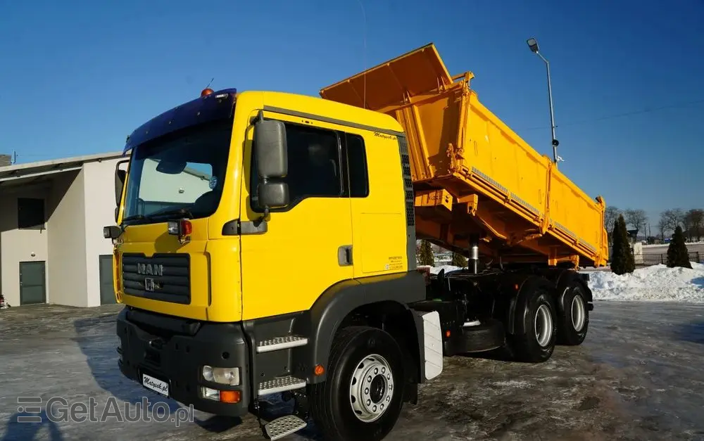MAN TGA 26.410 / 6x4 / 3 STRONNA WYWROTKA / MEILLER KIPER / MANUAL / 