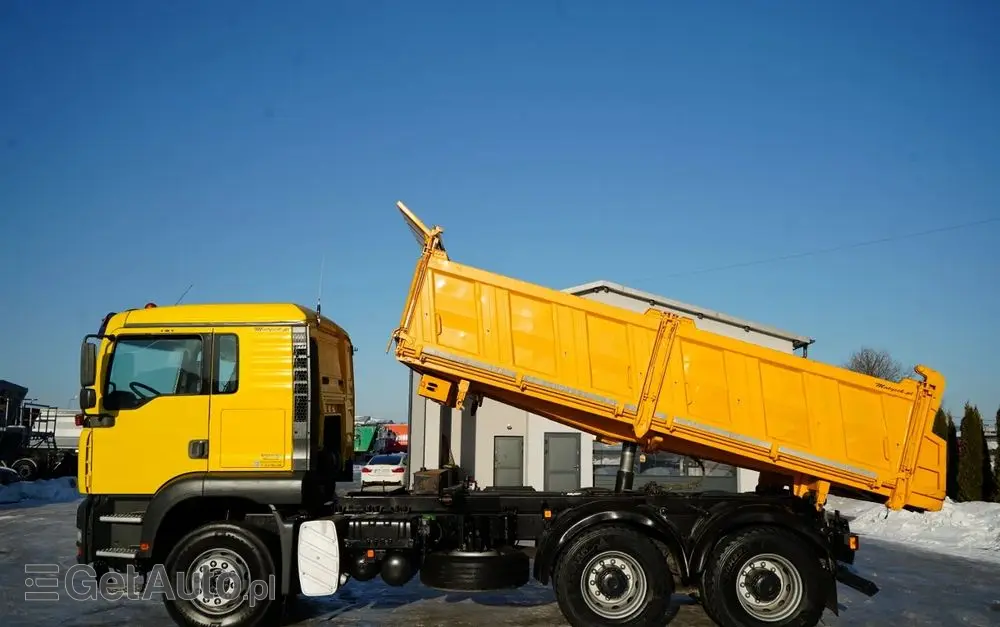 MAN TGA 26.410 / 6x4 / 3 STRONNA WYWROTKA / MEILLER KIPER / MANUAL / 