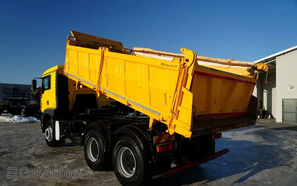 MAN TGA 26.410 / 6x4 / 3 STRONNA WYWROTKA / MEILLER KIPER / MANUAL / 