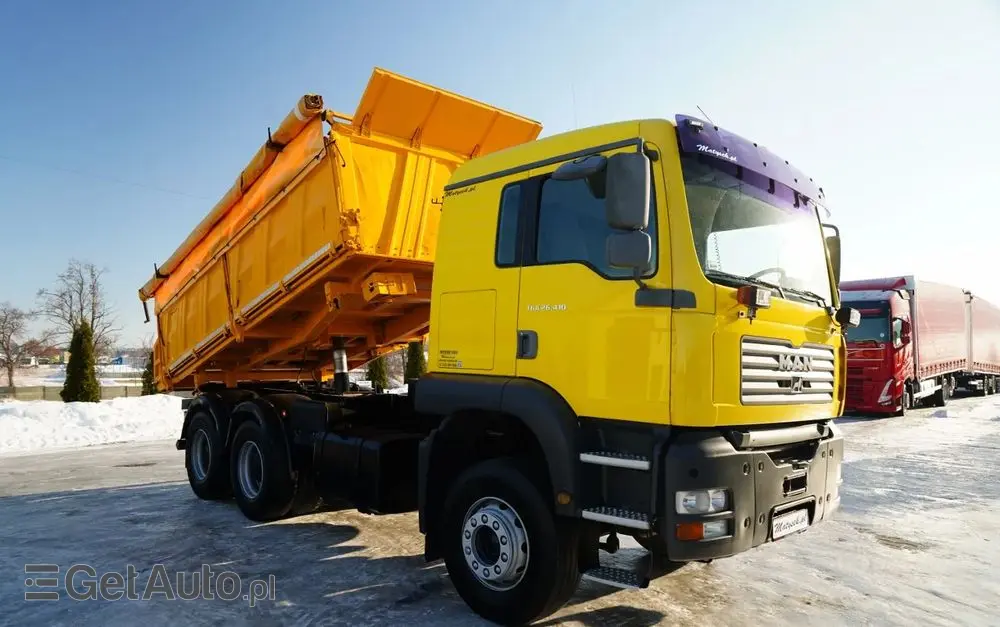 MAN TGA 26.410 / 6x4 / 3 STRONNA WYWROTKA / MEILLER KIPER / MANUAL / 