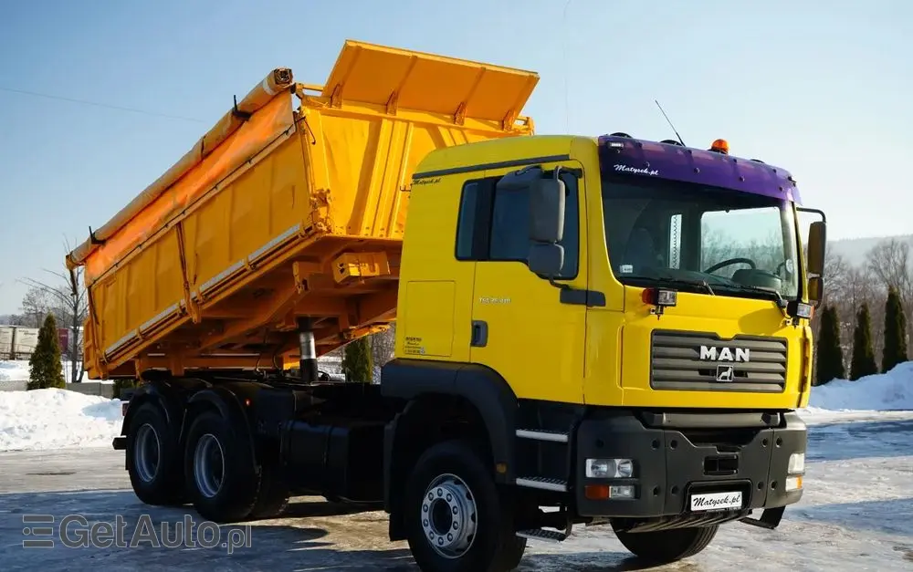 MAN TGA 26.410 / 6x4 / 3 STRONNA WYWROTKA / MEILLER KIPER / MANUAL / 