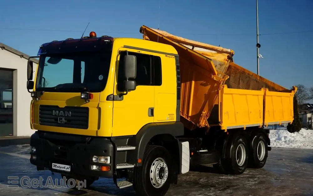 MAN TGA 26.410 / 6x4 / 3 STRONNA WYWROTKA / MEILLER KIPER / MANUAL / 