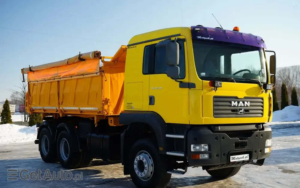 MAN TGA 26.410 / 6x4 / 3 STRONNA WYWROTKA / MEILLER KIPER / MANUAL / 