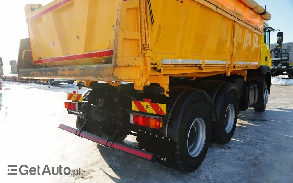 MAN TGA 26.410 / 6x4 / 3 STRONNA WYWROTKA / MEILLER KIPER / MANUAL / 