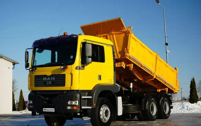 MAN TGA 26.410 / 6x4 / 3 STRONNA WYWROTKA / MEILLER KIPER / MANUAL / 