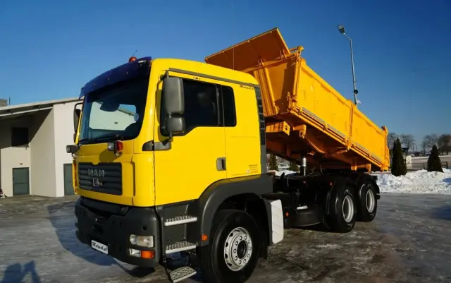 MAN TGA 26.410 / 6x4 / 3 STRONNA WYWROTKA / MEILLER KIPER / MANUAL / 