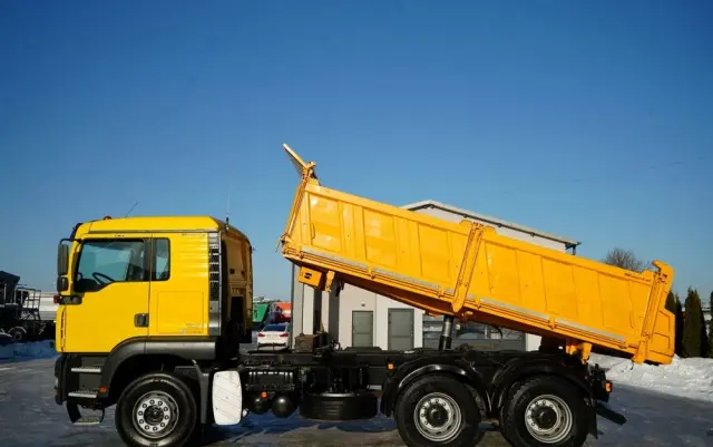 MAN TGA 26.410 / 6x4 / 3 STRONNA WYWROTKA / MEILLER KIPER / MANUAL / 