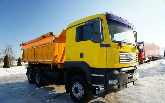 MAN TGA 26.410 / 6x4 / 3 STRONNA WYWROTKA / MEILLER KIPER / MANUAL / 