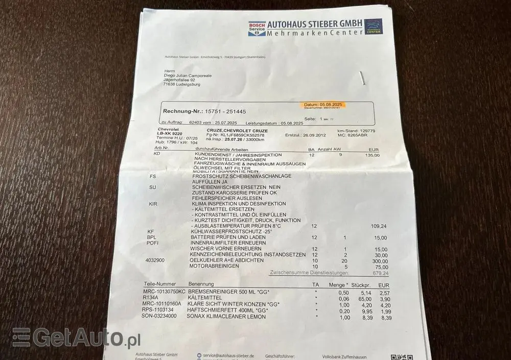 CHEVROLET Cruze 1.8 LTZ