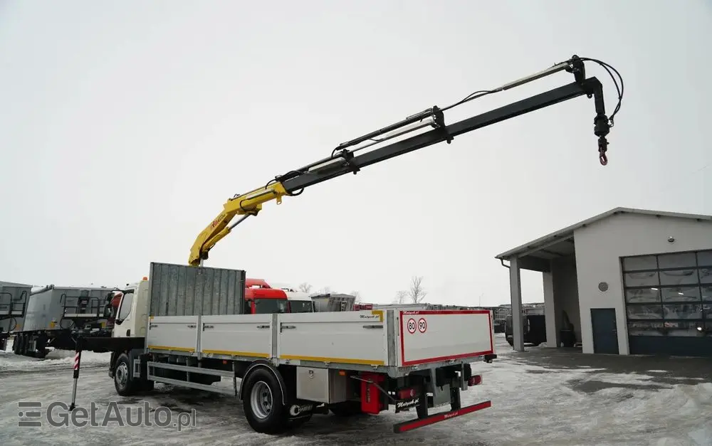 DAF LF 250 / 4X2 / SKRZYNIOWY - 7.30 + HDS HYVA HB 150XE3 / STEROWANIE RADIOWE / ROTATOR / MAX UDŹWIG: 5200 KG / EURO 6 