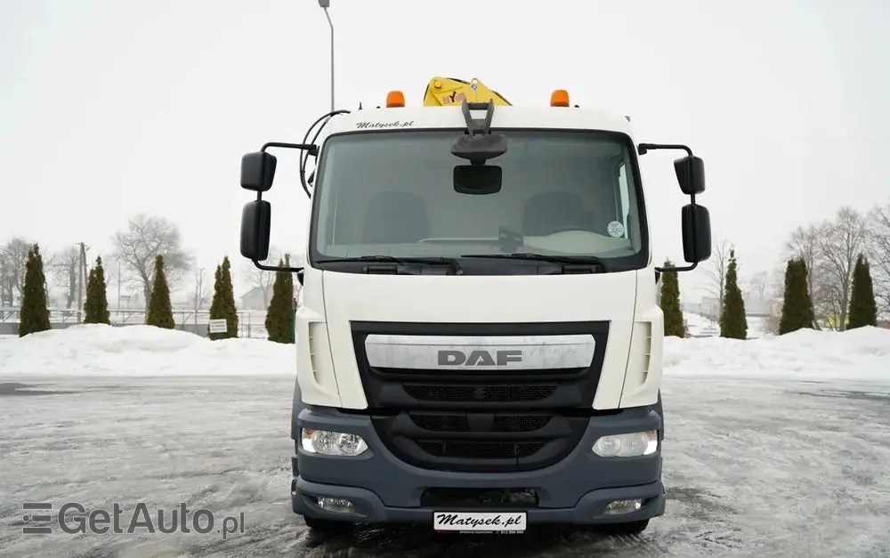 DAF LF 250 / 4X2 / SKRZYNIOWY - 7.30 + HDS HYVA HB 150XE3 / STEROWANIE RADIOWE / ROTATOR / MAX UDŹWIG: 5200 KG / EURO 6 