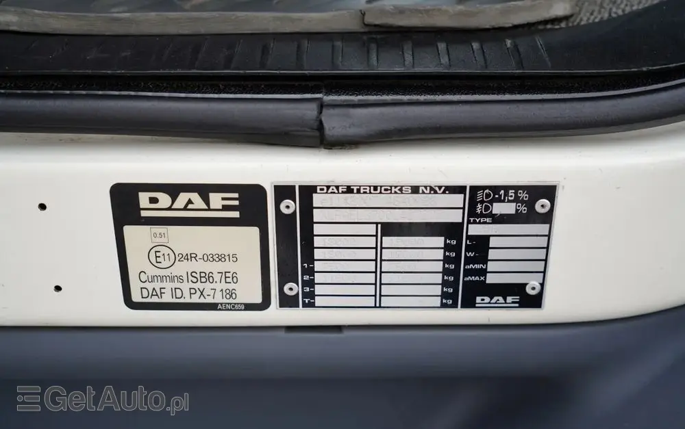 DAF LF 250 / 4X2 / SKRZYNIOWY - 7.30 + HDS HYVA HB 150XE3 / STEROWANIE RADIOWE / ROTATOR / MAX UDŹWIG: 5200 KG / EURO 6 