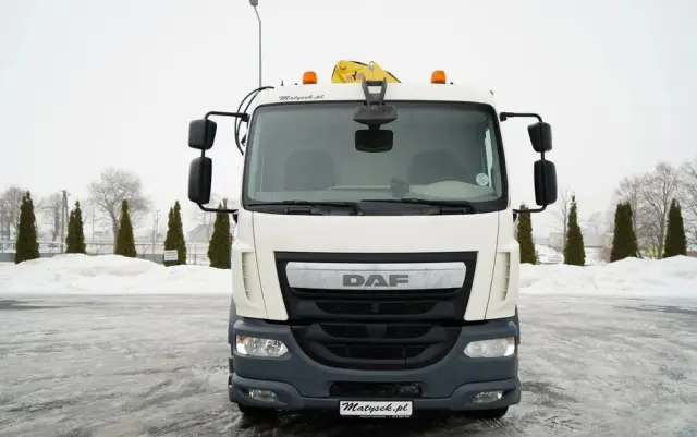 DAF LF 250 / 4X2 / SKRZYNIOWY - 7.30 + HDS HYVA HB 150XE3 / STEROWANIE RADIOWE / ROTATOR / MAX UDŹWIG: 5200 KG / EURO 6 