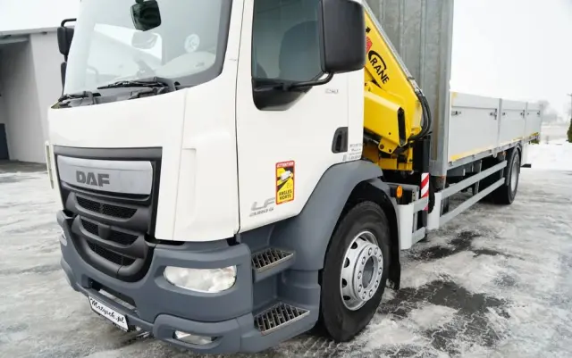 DAF LF 250 / 4X2 / SKRZYNIOWY - 7.30 + HDS HYVA HB 150XE3 / STEROWANIE RADIOWE / ROTATOR / MAX UDŹWIG: 5200 KG / EURO 6 