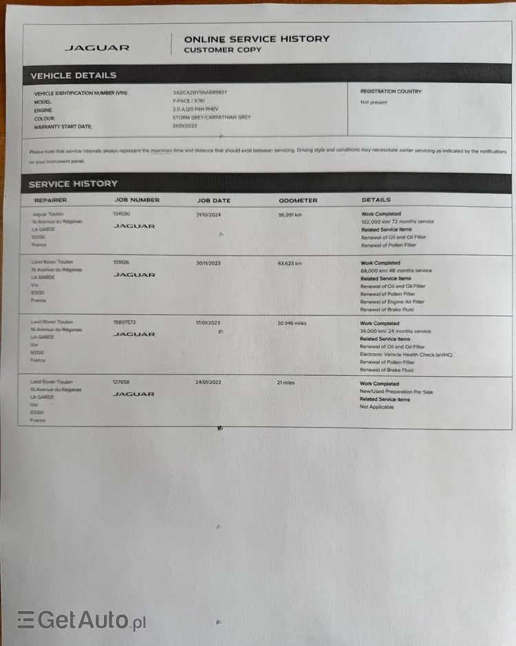 JAGUAR F-Pace 2.0 P400e PHEV AWD R-Dynamic HSE