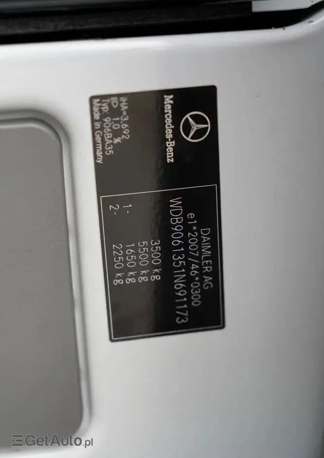 MERCEDES-BENZ SPRINTER / FIRANKA / PLANDEKA / AUTOMAT / 190 KM / SPROWADZONY  - 