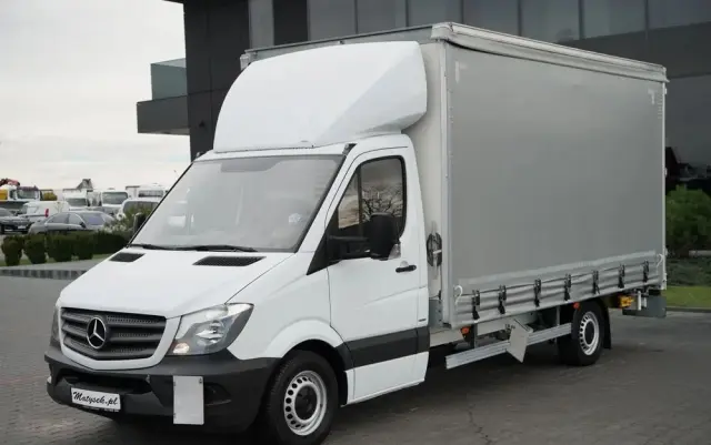 MERCEDES-BENZ SPRINTER / FIRANKA / PLANDEKA / AUTOMAT / 190 KM / SPROWADZONY  - 