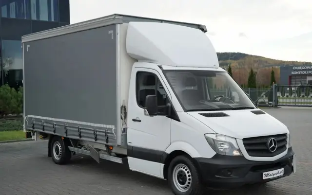 MERCEDES-BENZ SPRINTER / FIRANKA / PLANDEKA / AUTOMAT / 190 KM / SPROWADZONY  - 
