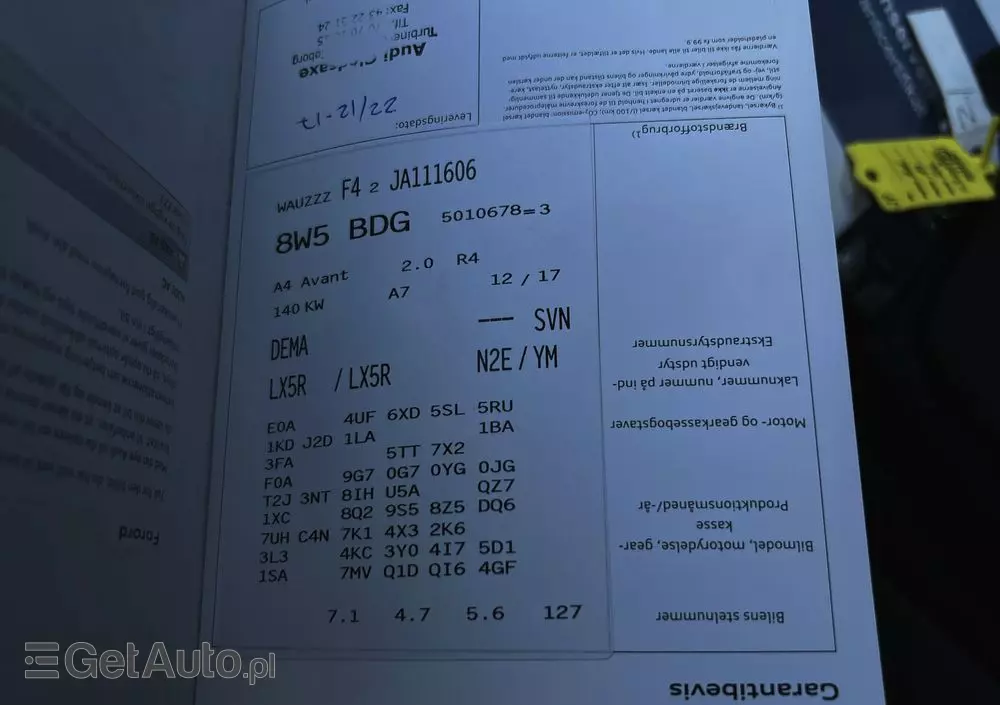 AUDI A4 2.0 TFSI ultra S tronic