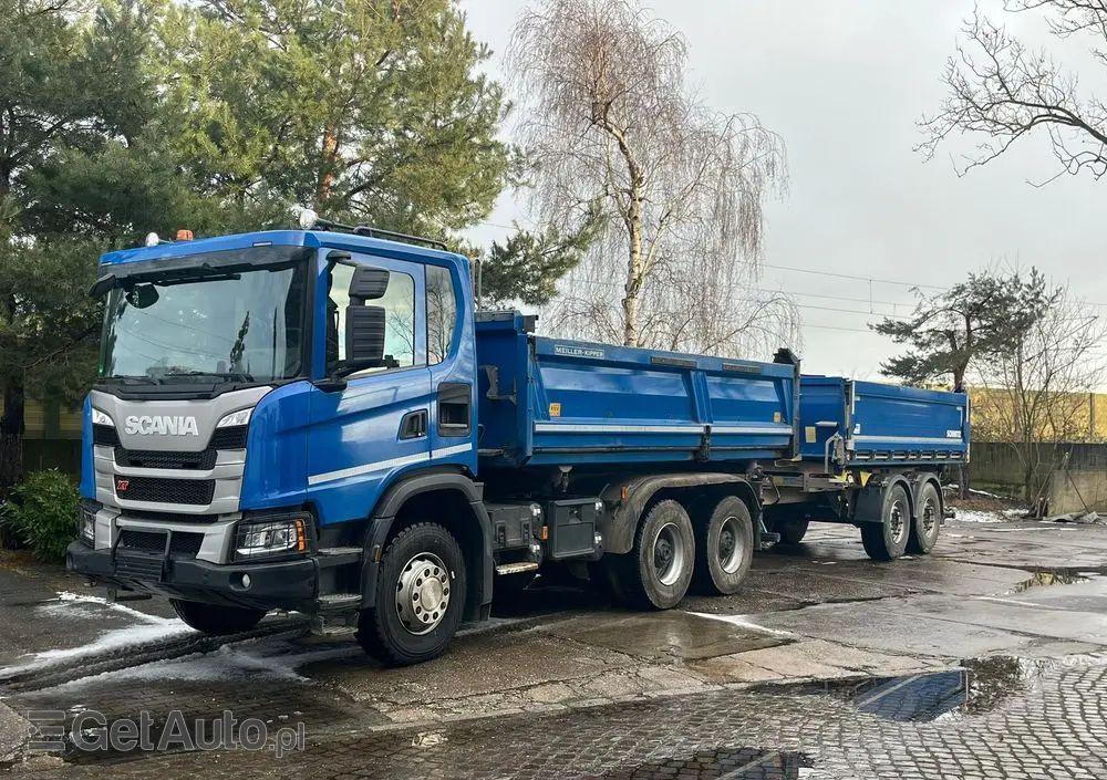 SCANIA G410 XT wywrotka 6x4, 3-str., MEILLER, BORDMATIC, ZESTAW, TOP! 