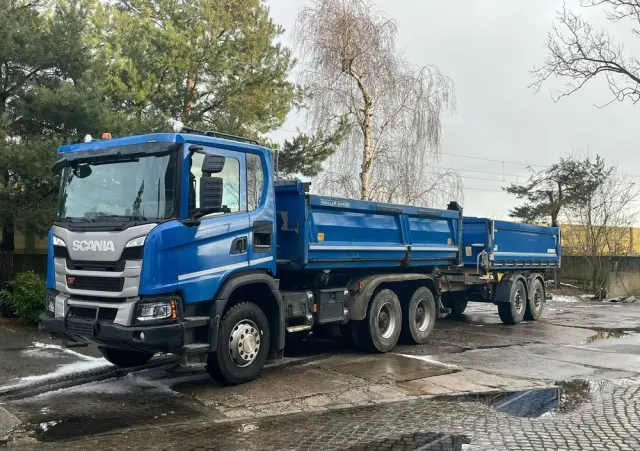 SCANIA G410 XT wywrotka 6x4, 3-str., MEILLER, BORDMATIC, ZESTAW, TOP! 