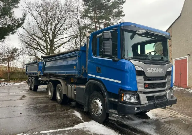 SCANIA G410 XT wywrotka 6x4, 3-str., MEILLER, BORDMATIC, ZESTAW, TOP! 