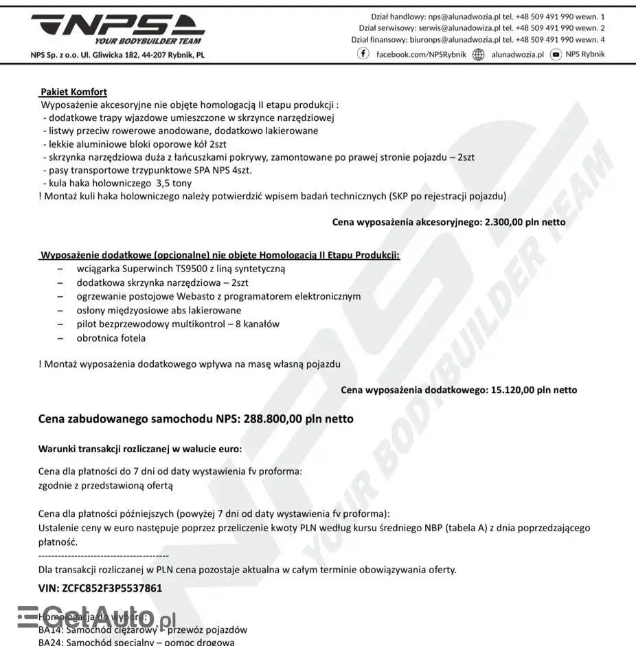 IVECO 50C21 NPS - autolaweta 