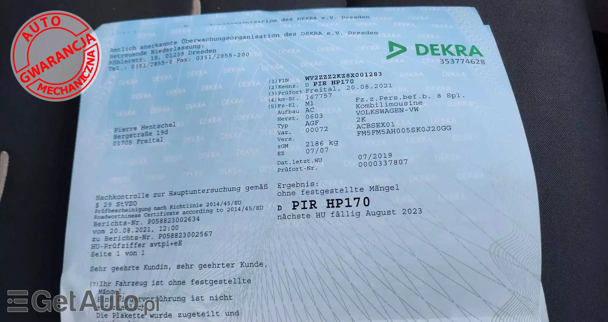 VOLKSWAGEN Caddy 1.6 Life Family (5-Si.)